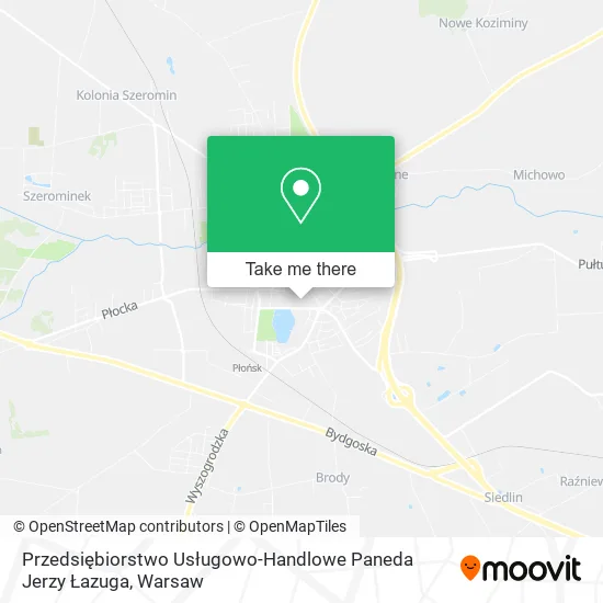 Przedsiębiorstwo Usługowo-Handlowe Paneda Jerzy Łazuga map