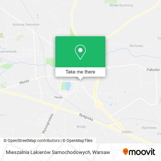 Mieszalnia Lakierów Samochodowych map