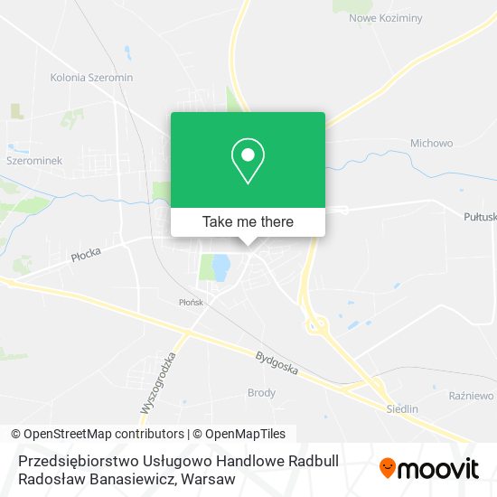 Przedsiębiorstwo Usługowo Handlowe Radbull Radosław Banasiewicz map