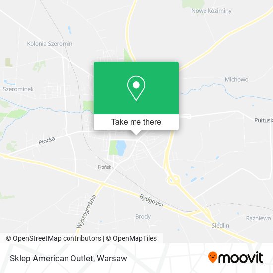 Sklep American Outlet map