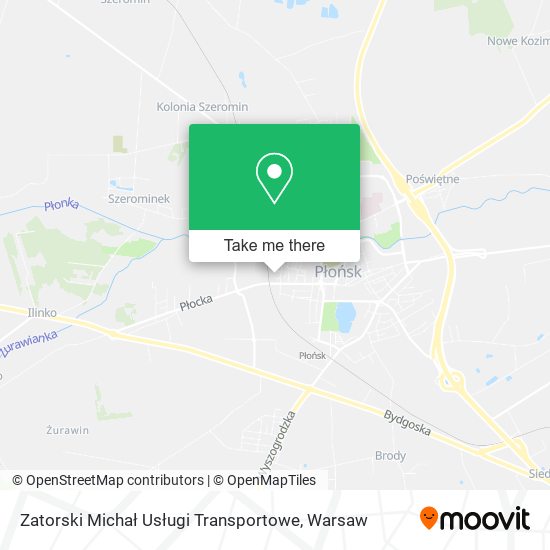 Zatorski Michał Usługi Transportowe map