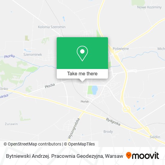 Bytniewski Andrzej. Pracownia Geodezyjna map