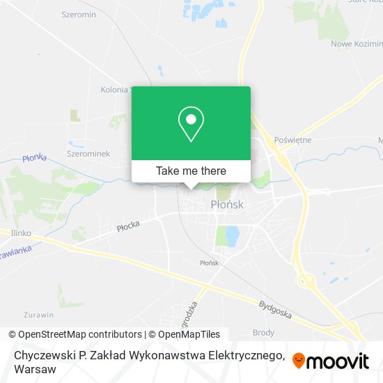 Chyczewski P. Zakład Wykonawstwa Elektrycznego map