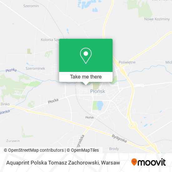 Aquaprint Polska Tomasz Zachorowski map