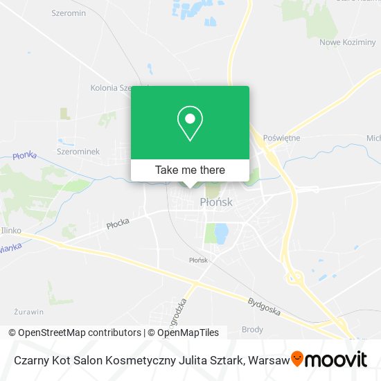 Czarny Kot Salon Kosmetyczny Julita Sztark map