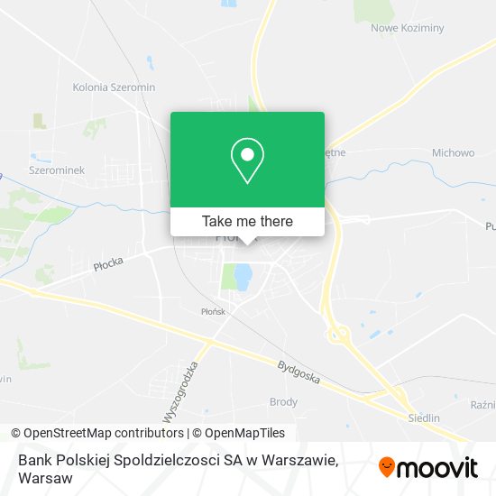 Bank Polskiej Spoldzielczosci SA w Warszawie map