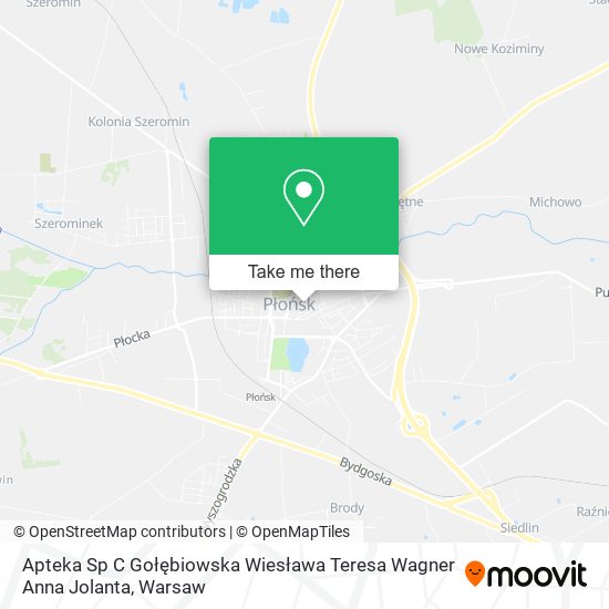 Apteka Sp C Gołębiowska Wiesława Teresa Wagner Anna Jolanta map