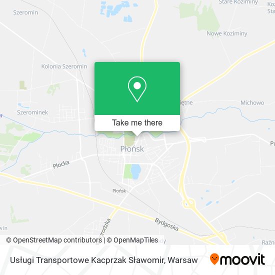 Usługi Transportowe Kacprzak Sławomir map