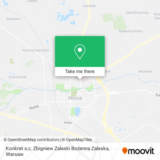 Konkret s.c. Zbigniew Zaleski Bożenna Zaleska map