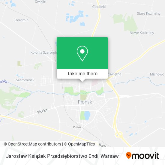 Jarosław Książek Przedsiębiorstwo Endi map