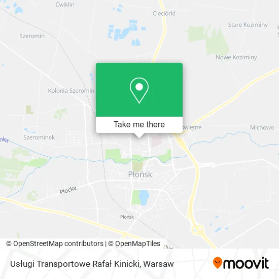 Usługi Transportowe Rafał Kinicki map