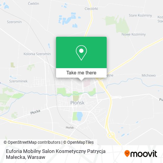 Карта Euforia Mobilny Salon Kosmetyczny Patrycja Małecka