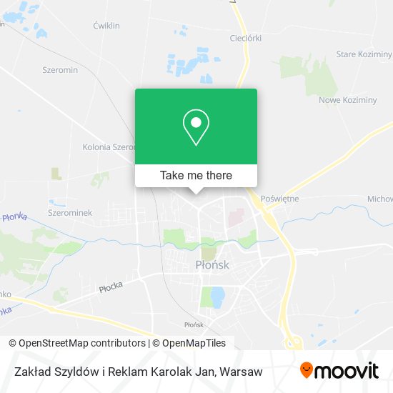 Zakład Szyldów i Reklam Karolak Jan map