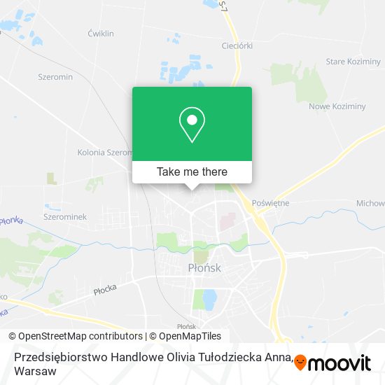 Przedsiębiorstwo Handlowe Olivia Tułodziecka Anna map