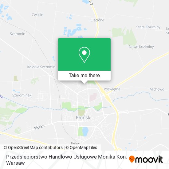 Przedsiebiorstwo Handlowo Usługowe Monika Kon map