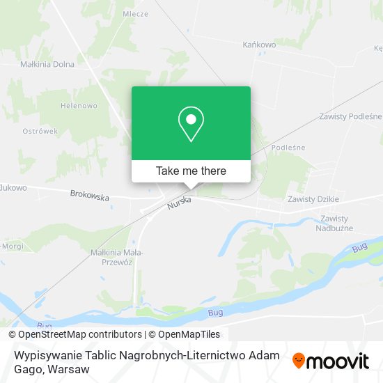 Wypisywanie Tablic Nagrobnych-Liternictwo Adam Gago map