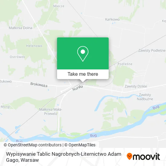 Wypisywanie Tablic Nagrobnych-Liternictwo Adam Gago map