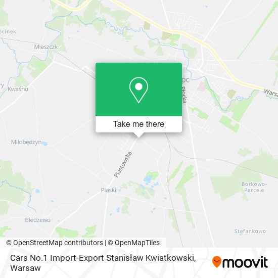 Cars No.1 Import-Export Stanisław Kwiatkowski map