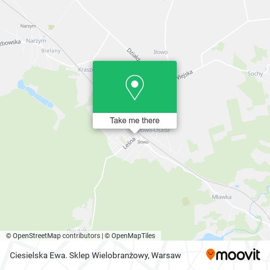 Ciesielska Ewa. Sklep Wielobranżowy map