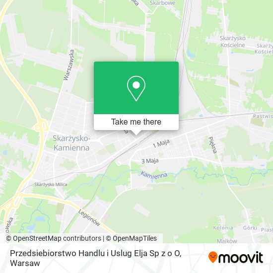 Przedsiebiorstwo Handlu i Uslug Elja Sp z o O map