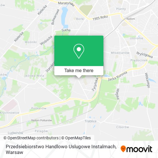 Przedsiebiorstwo Handlowo Uslugowe Instalmach map