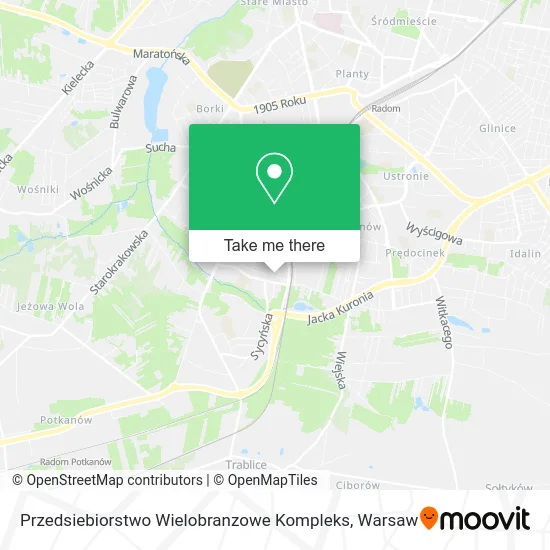 Карта Przedsiebiorstwo Wielobranzowe Kompleks