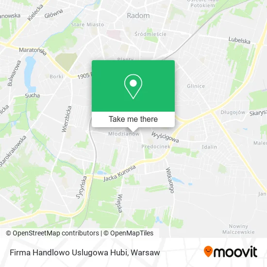 Карта Firma Handlowo Uslugowa Hubi