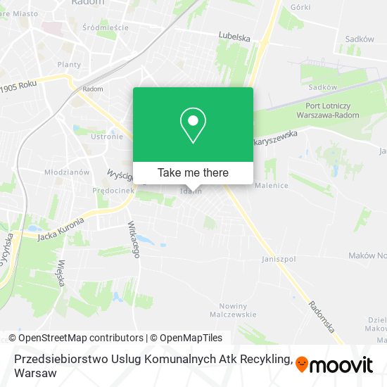 Przedsiebiorstwo Uslug Komunalnych Atk Recykling map