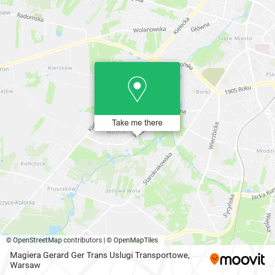 Карта Magiera Gerard Ger Trans Uslugi Transportowe