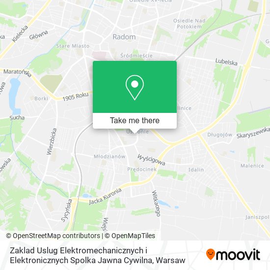 Zaklad Uslug Elektromechanicznych i Elektronicznych Spolka Jawna Cywilna map