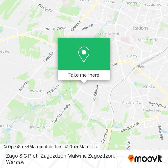 Zago S C Piotr Zagozdzon Malwina Zagozdzon map