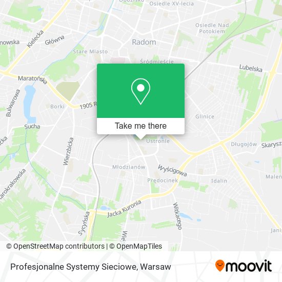 Profesjonalne Systemy Sieciowe map