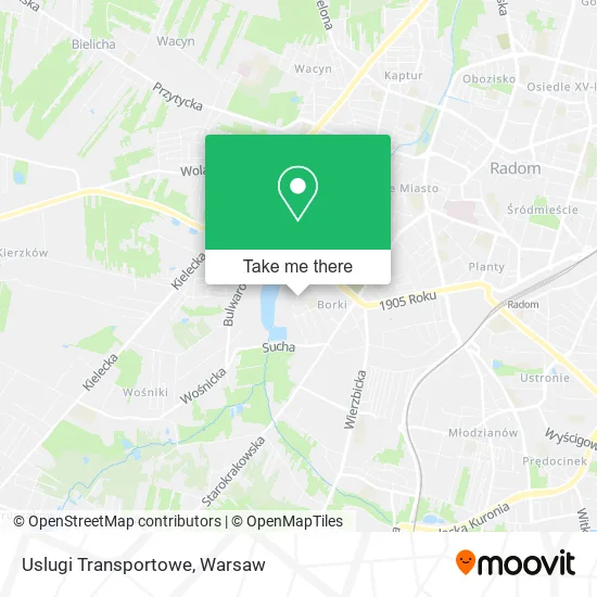 Карта Uslugi Transportowe