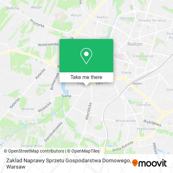 Zaklad Naprawy Sprzetu Gospodarstwa Domowego map