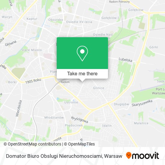 Карта Domator Biuro Obslugi Nieruchomosciami