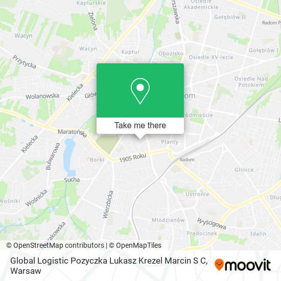 Global Logistic Pozyczka Lukasz Krezel Marcin S C map