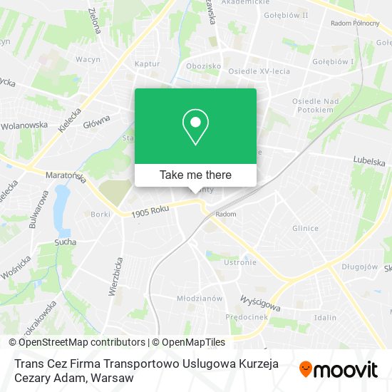 Trans Cez Firma Transportowo Uslugowa Kurzeja Cezary Adam map