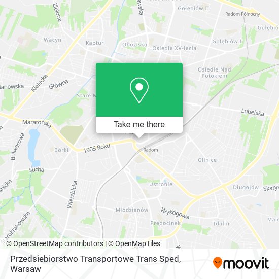 Przedsiebiorstwo Transportowe Trans Sped map