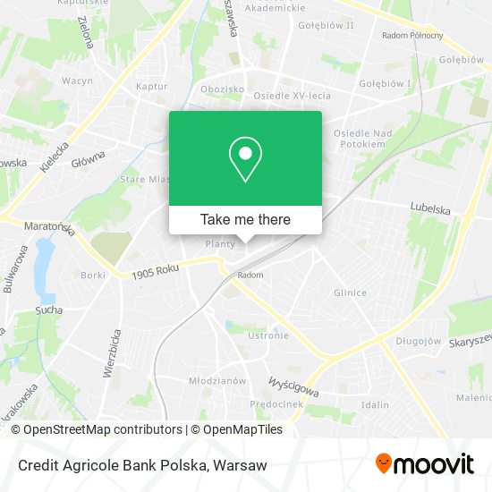 Credit Agricole Bank Polska map