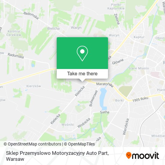 Sklep Przemyslowo Motoryzacyjny Auto Part map