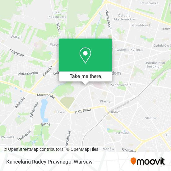 Kancelaria Radcy Prawnego map