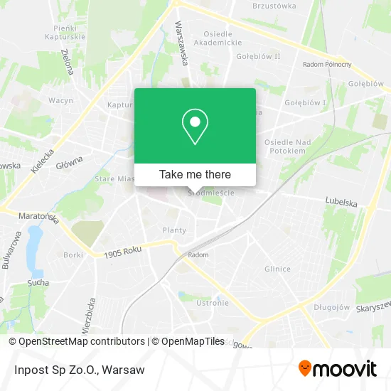 Inpost Sp Zo.O. map