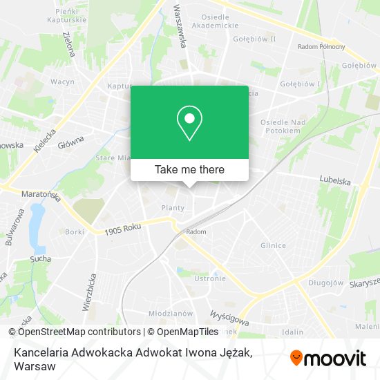 Kancelaria Adwokacka Adwokat Iwona Jężak map