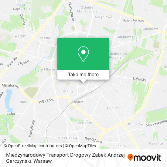 Карта Miedzynarodowy Transport Drogowy Zabek Andrzej Garczynski