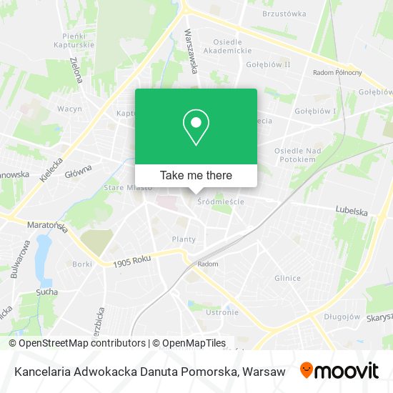 Kancelaria Adwokacka Danuta Pomorska map