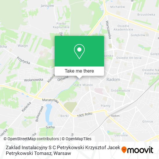 Zaklad Instalacyjny S C Petrykowski Krzysztof Jacek Petrykowski Tomasz map