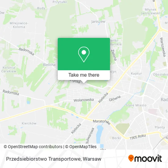 Карта Przedsiebiorstwo Transportowe