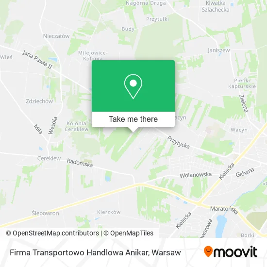 Карта Firma Transportowo Handlowa Anikar