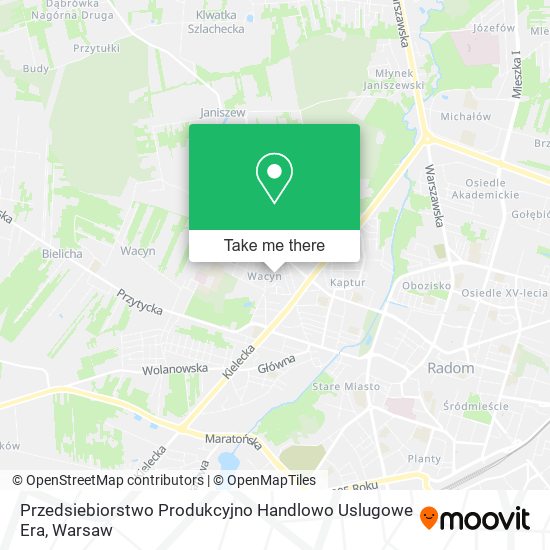 Przedsiebiorstwo Produkcyjno Handlowo Uslugowe Era map