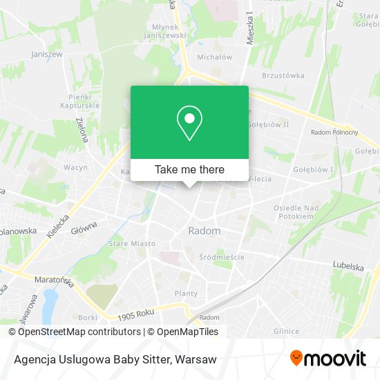 Agencja Uslugowa Baby Sitter map